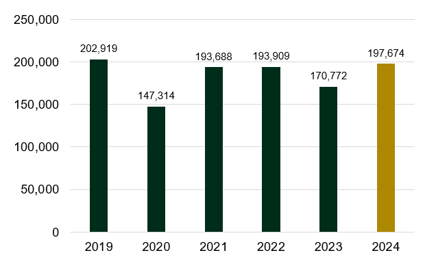 Turnover 2019 - 2024